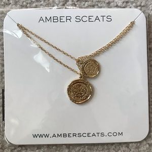 Amber Sceats Double Coin Necklace